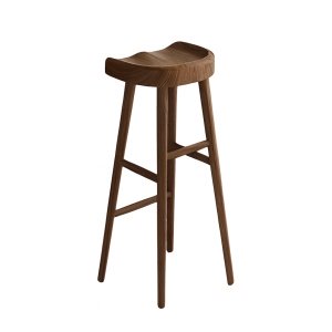Scaun de bar Bellows, din lemn, 40 x 40 x 75 cm, Homedit