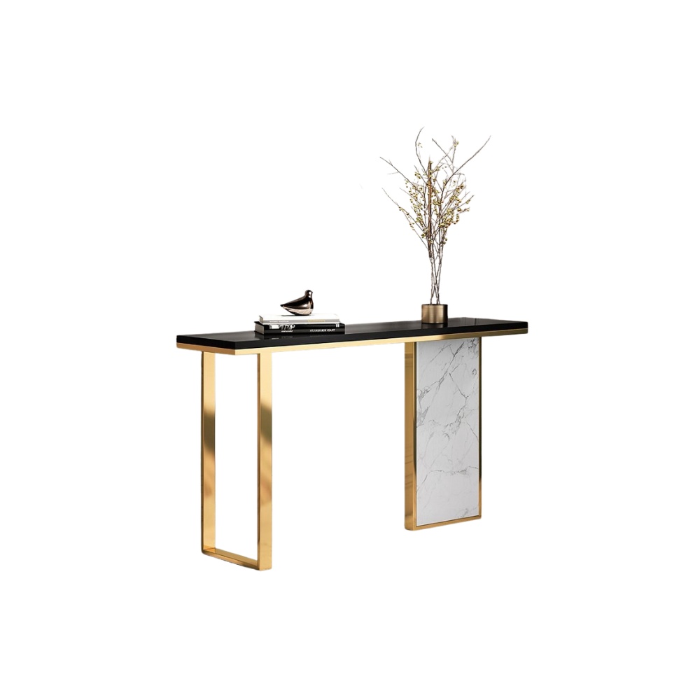 Masa living premium Pretto, marmura, 140 x 40 x 85 cm, Homedit