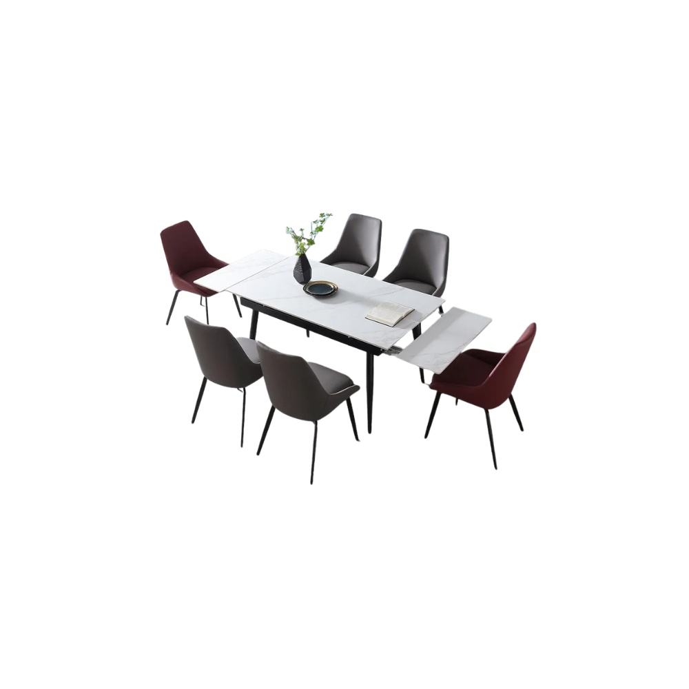 Masa Dining Extensibila 120 - 180 cm Ageless Stone, Premium, Homedit Masa Dining Extensibila 120 - 180 cm Ageless Stone, Premium, Homedit