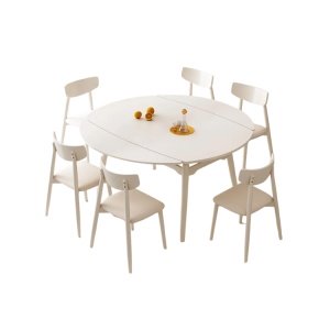 Masa Dining Extensibila Safi White, Premium, Homedit