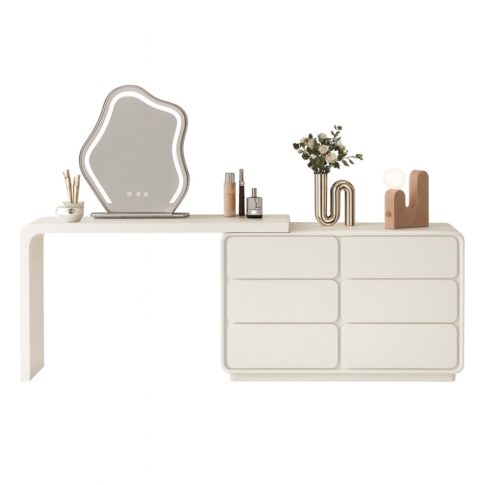 Masa de toaleta extensibila, masa make-up Beaus 120 cm x 40 cm x 73 cm, Homedit Masa de toaleta extensibila, masa make-up Beaus 120 cm x 40 cm x 73 cm, Homedit