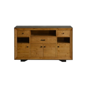 Consola mobilier din lemn masiv, comoda Wabi, 160 cm x 95 cm x 40 cm, Homedit