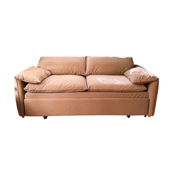 Canapea extensibila cu sertar sub pat, catifea, canapea Swedy, Homedit