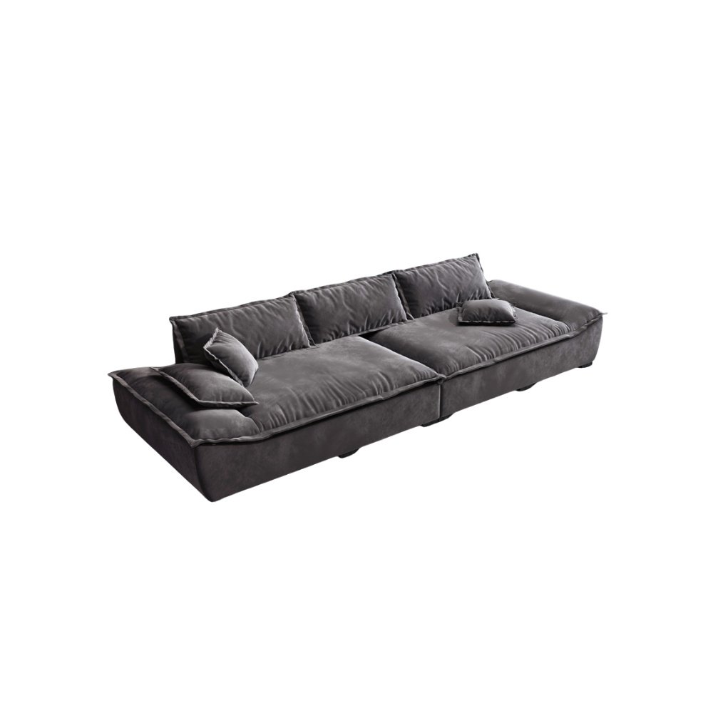 Canapea catifea impermeabila Camelback, Homedit