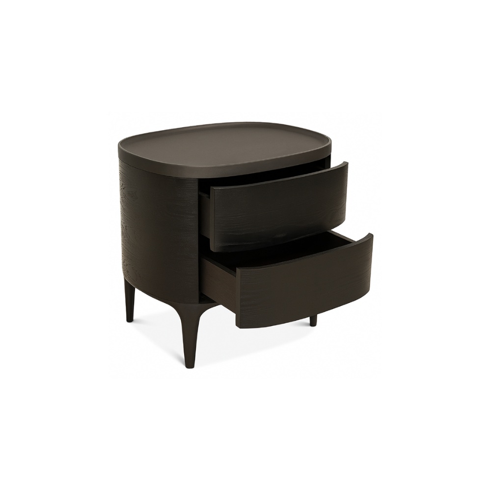 Noptiera Premium Belmont Black, 58 x 44 x 56 cm, Homedit