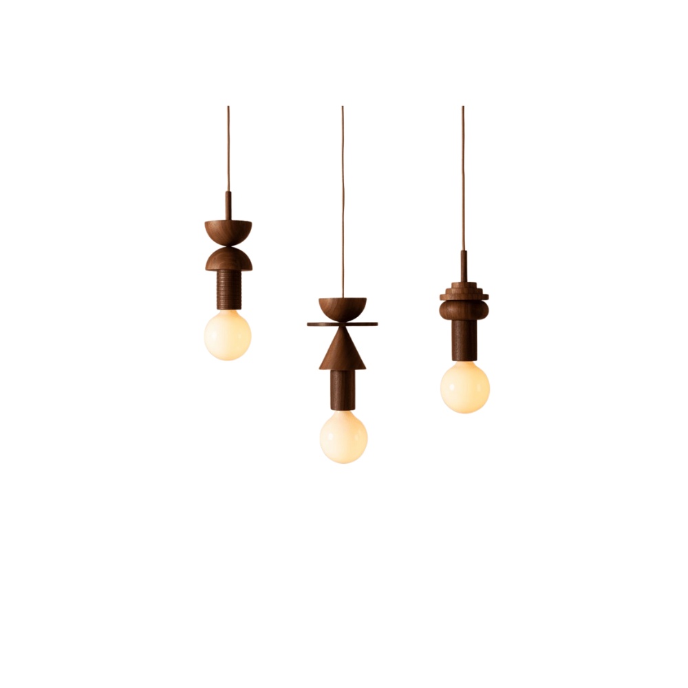 Lampa suspendata Century 3 din lemn de frasin, 9.5 cm x 32 cm, Homedit Lampa suspendata Century 3 din lemn de frasin, 9.5 cm x 32 cm, Homedit