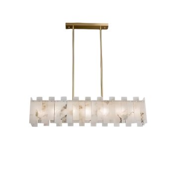 Candelabru Zima, cupru si marmura naturala, 95 x 30 x 63 cm, Homedit