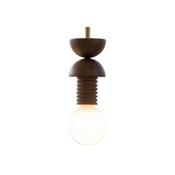 Lampa suspendata Century 2 din lemn de frasin, 9.5 cm x 34 cm, Homedit