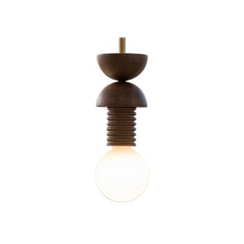 Lampa suspendata Century 2 din lemn de frasin, 9.5 cm x 34 cm, Homedit