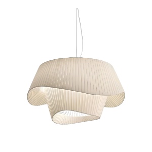 Lustră Rorra din acril tip Tyvek – Design fluid și elegant, 5 dimensiuni | Homedit