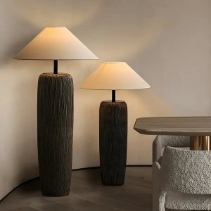 Lampă de podea Clay – Design natural, eleganță discretă | Homedit