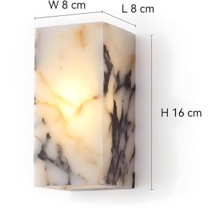 Lampa de perete Tarro din marmură – eleganță atemporală | Homedit