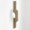 Lampa de perete Wadd – design sculptural din ceramică și alamă periată | Homedit