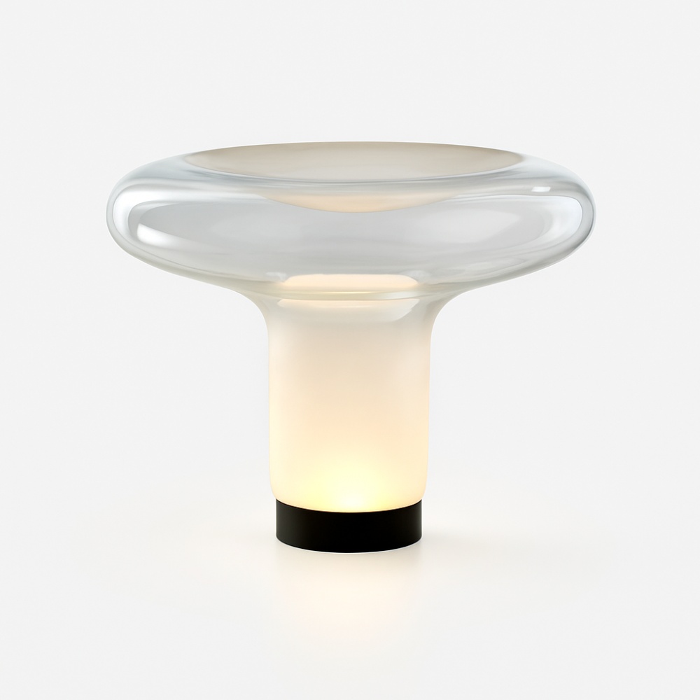 Lampă de masă Nebula – design futurist din sticlă