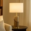 Lampă de masă Colunex din piele și material textil – design elegant și modern