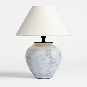 Lampa Toras din ceramică cu abajur textil – design elegant
