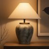 Lampa Titan – Lampa ceramică înaltă cu abajur textil| Homedit
