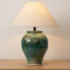 Lampă ceramică Muze cu abajur textil – design elegant| Homedit