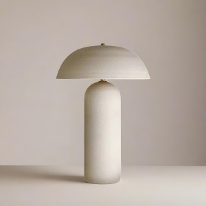 Lampă Lumio – Design minimalist, ceramică & abajur textil| Homedit