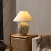 Lampă Dunes ceramică cu abajur textil – design natural| Homedit