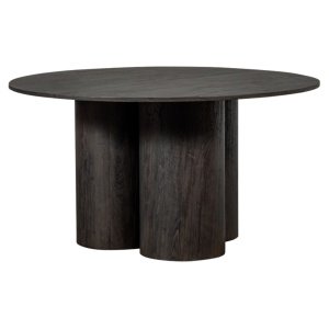 Masă de dining rotundă Amira 140 cm | Design elegant brun-închis