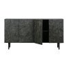 Comoda TV Grafica din lemn masiv cu forme geometrice – Design modern