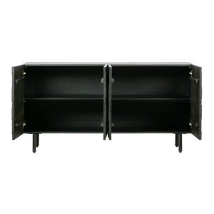 Comoda TV Grafica din lemn masiv cu forme geometrice – Design modern