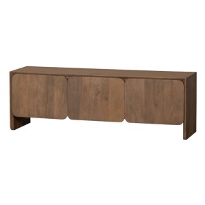 Comodă TV Retico din lemn masiv mango cu 3 uși – design modern | Homedit
