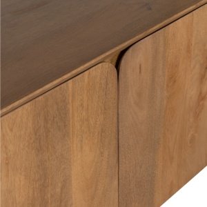 Comodă TV Retico din lemn masiv mango cu 3 uși – design modern | Homedit