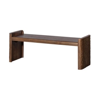 Bancă din lemn masiv Leah cu detalii sculptate | Homedit