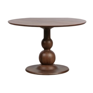 Masă dining Pawn lemn masiv mango, finisaj nuc | Homedit