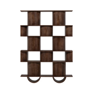 Bibliotecă din lemn masiv de mango Illora – Design geometric modern | Homedit