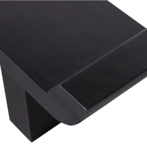Băncuță Samy din lemn masiv de mango negru – Design minimalist sculptural | Homedit Băncuță Samy din lemn masiv de mango negru – Design minimalist sculptural | Homedit