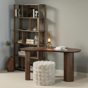 Masă/ birou Malta din lemn masiv de tec – design organic și eleganță naturală | Homedit Masă/ birou Malta din lemn masiv de tec – design organic și eleganță naturală | Homedit