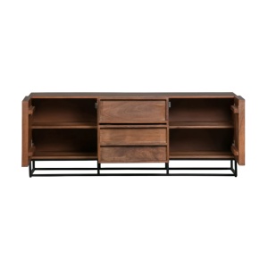 Comodă TV Nirma din lemn masiv de mango – design natural și elegant | Homedit Comodă TV Nirma din lemn masiv de mango – design natural și elegant | Homedit