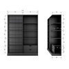 Bibliotecă Evond din lemn masiv de pin – design modern cu uși glisante Bibliotecă Evond din lemn masiv de pin – design modern cu uși glisante