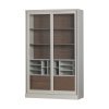 Bibliotecă Pines din lemn masiv de pin – design modern cu uși din sticlă Bibliotecă Pines din lemn masiv de pin – design modern cu uși din sticlă