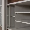 Bibliotecă Pines din lemn masiv de pin – design modern cu uși din sticlă Bibliotecă Pines din lemn masiv de pin – design modern cu uși din sticlă