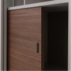 Bibliotecă Pines din lemn masiv de pin – design modern cu uși din sticlă Bibliotecă Pines din lemn masiv de pin – design modern cu uși din sticlă