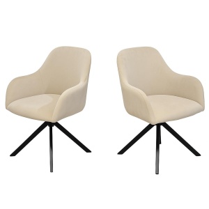 Scaun rotativ Huis, tapiterie catifea, Homedit