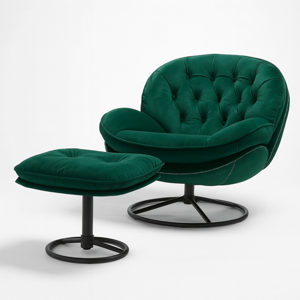 Fotoliu Premium Lounge Noble fara Taburet, 60 x 85 x 82 cm, Homedit Fotoliu Premium Lounge Noble fara Taburet, 60 x 85 x 82 cm, Homedit