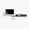 Comoda tv premium extensibila, (180-260) x 40 x 29 cm Nicole, Homedit Comoda tv premium extensibila, (180-260) x 40 x 29 cm Nicole, Homedit