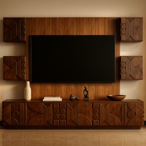 set living premium geotry, lemn de stejar, homedit