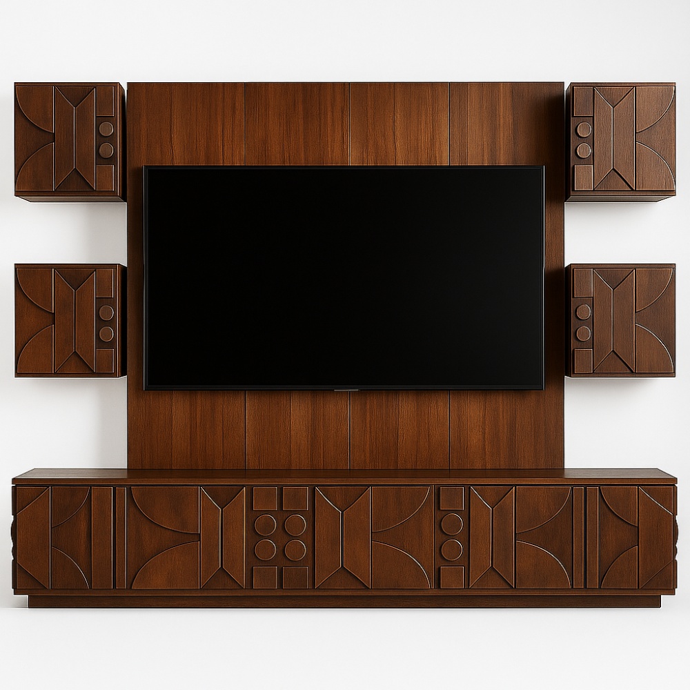 set living premium geotry, lemn de stejar, homedit