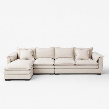 Coltar Alyma cu lungimea de 3.3 m, realizat din material tehnologic cu tratament anti-pată, Homedit