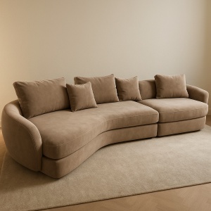 Canapea Suedi Large, 320 x 155 x 65 cm, Homedit