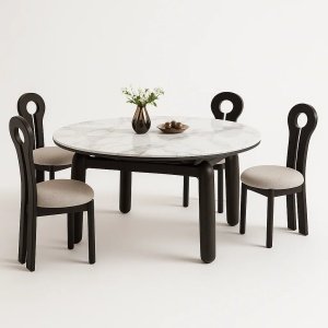 Masa extensibila 80 - 130 cm lemn masiv Cedric, masa bucatarie, masa dining Homedit