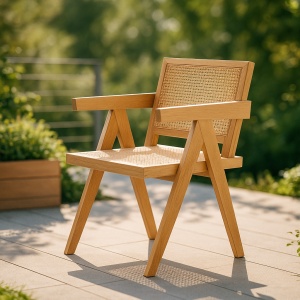 Scaun Premium Din Lemn Masiv natural Strad, 81 x 51 x 52 cm, Homedit