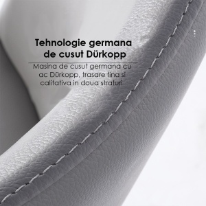 Scaun premium din otel galvanizat Milan maro, Homedit