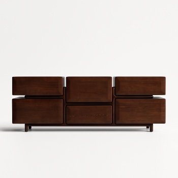 Comodă TV Archi 2 lemn stratificat furnir frasin 180x40x65 | Homedit